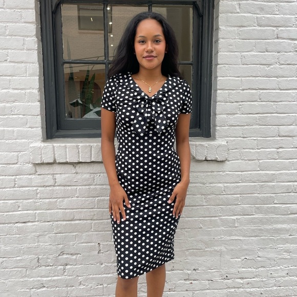 50s style cute polka dot dress - Picture 1 of 5